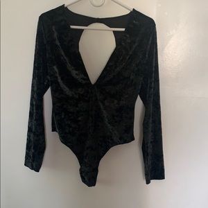Velvet body suit by Victoria secret